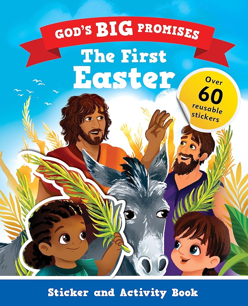 God's Big Promises Easter Sticker and Activity Book (Christian Bible interactive book, gift for kids ages 3-7, based on God's Big Promises Bible Storybook.) cover image