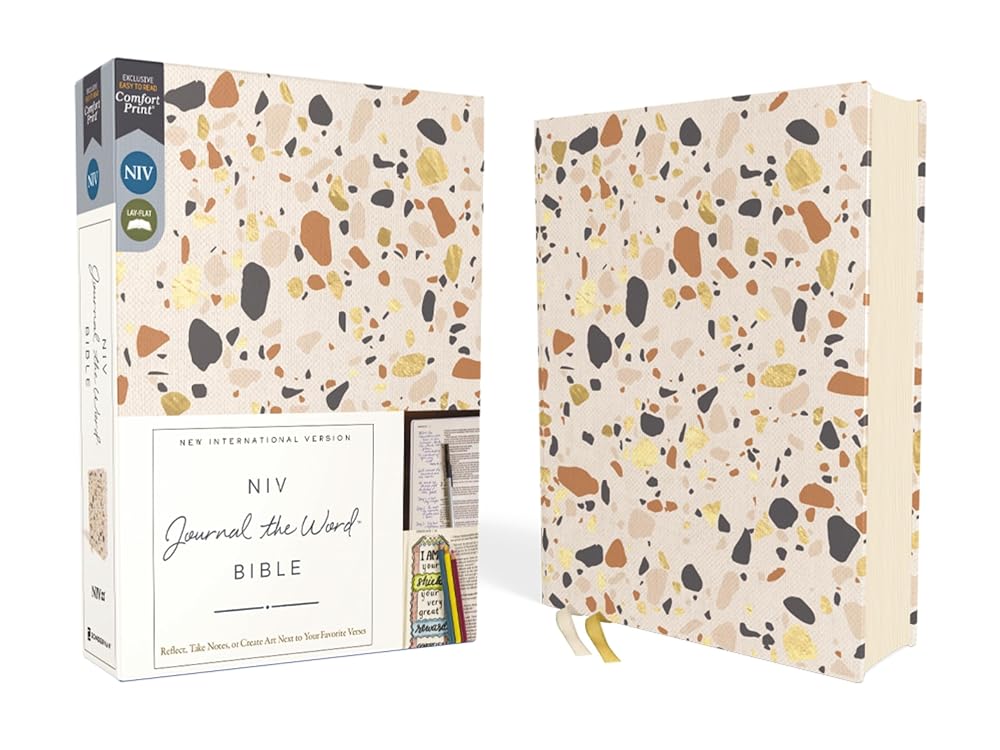 NIV, Journal the Word Bible (Perfect for Note - Taking), Cloth over Board, Cream, Red Letter, Comfort Print: Reflect, Take Notes, or Create Art Next to Your Favorite Verses - 9780310463146 - Zondervan - Zondervan - The Little Lost Bookshop