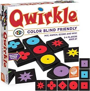 Qwirkle (Colour Blind Friendly Edition) - 886102737712 - Game - The Little Lost Bookshop