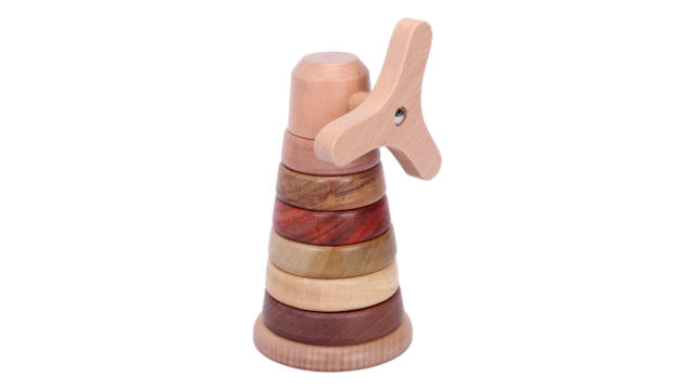 Discoveroo: Windmill Stackeroo-Natural Wood