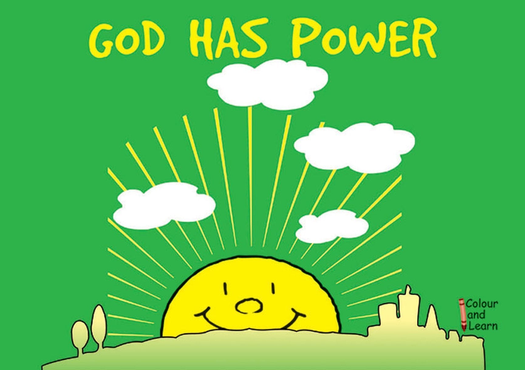 God Has Power (Colour and Learn)