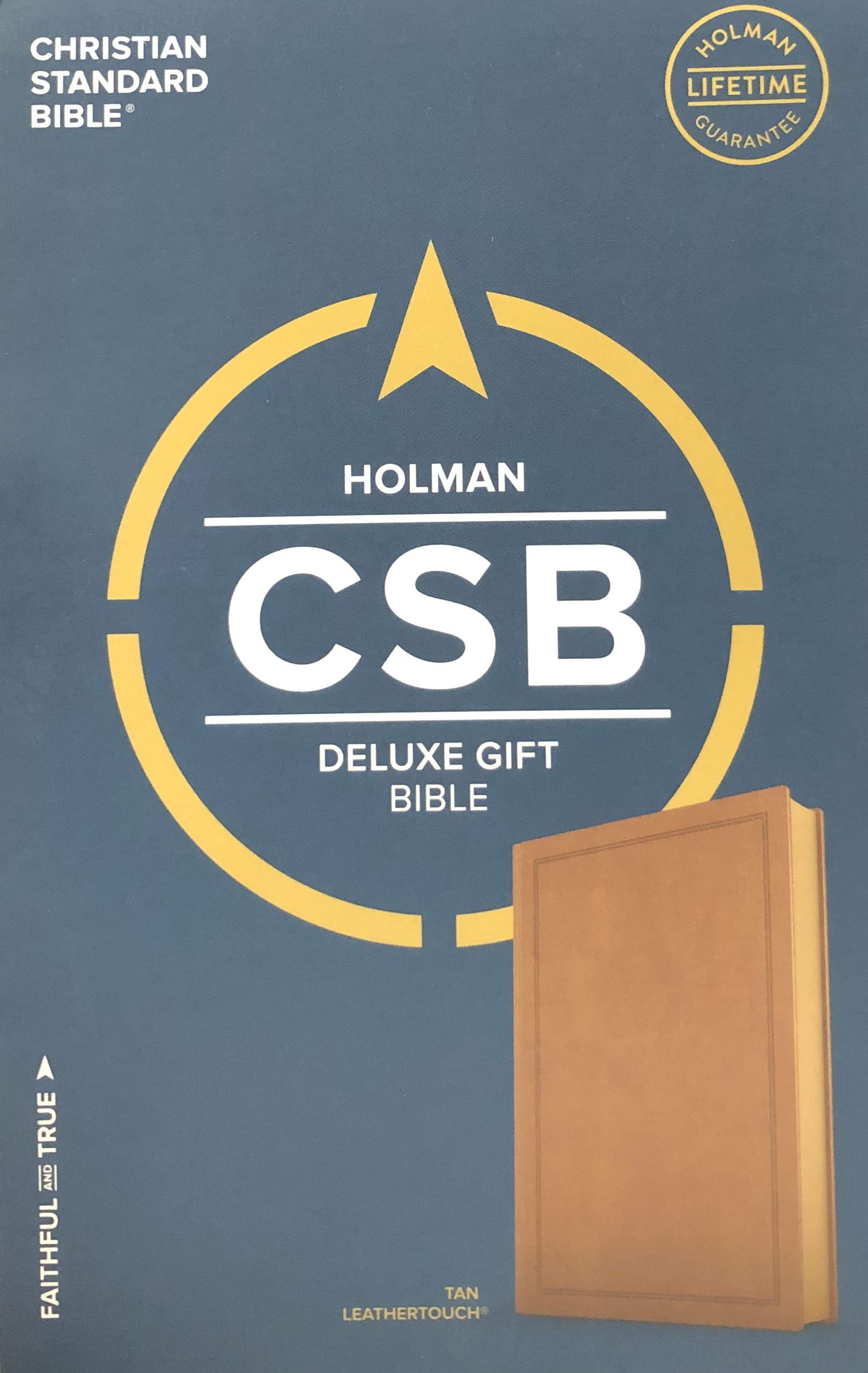 CSB Deluxe Gift Bible, Tan LeatherTouch
