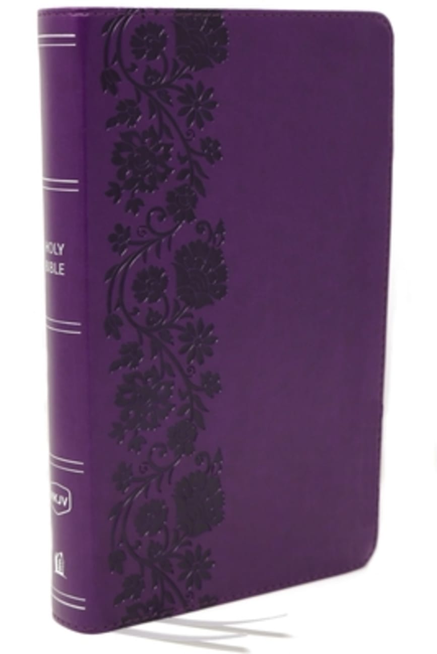 NKJV End-Of-Verse Reference Bible Compact Large Print Purple (Red Letter Edition)