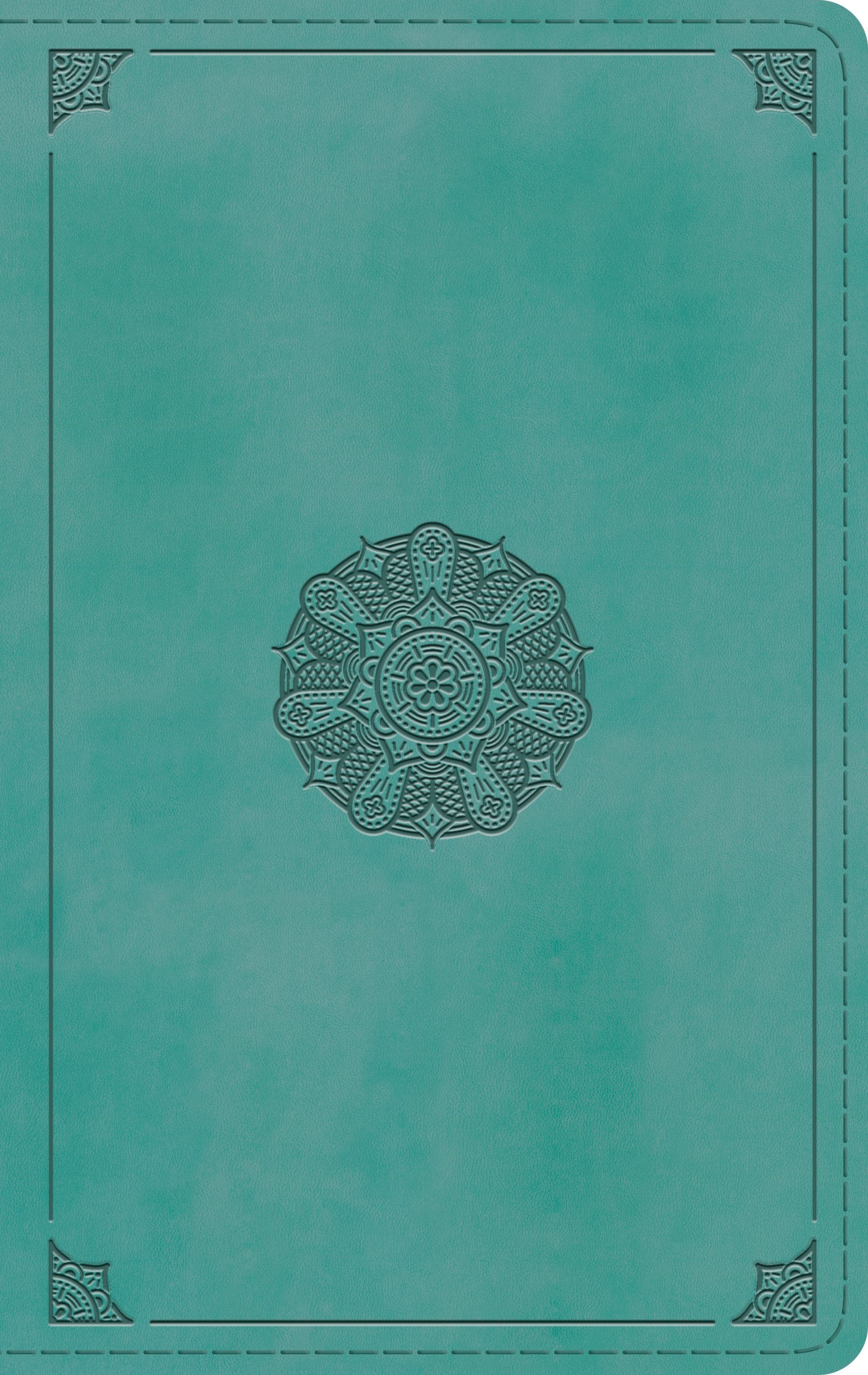 ESV Single Column Thinline Bible (TruTone, Turquoise, Emblem Design)
