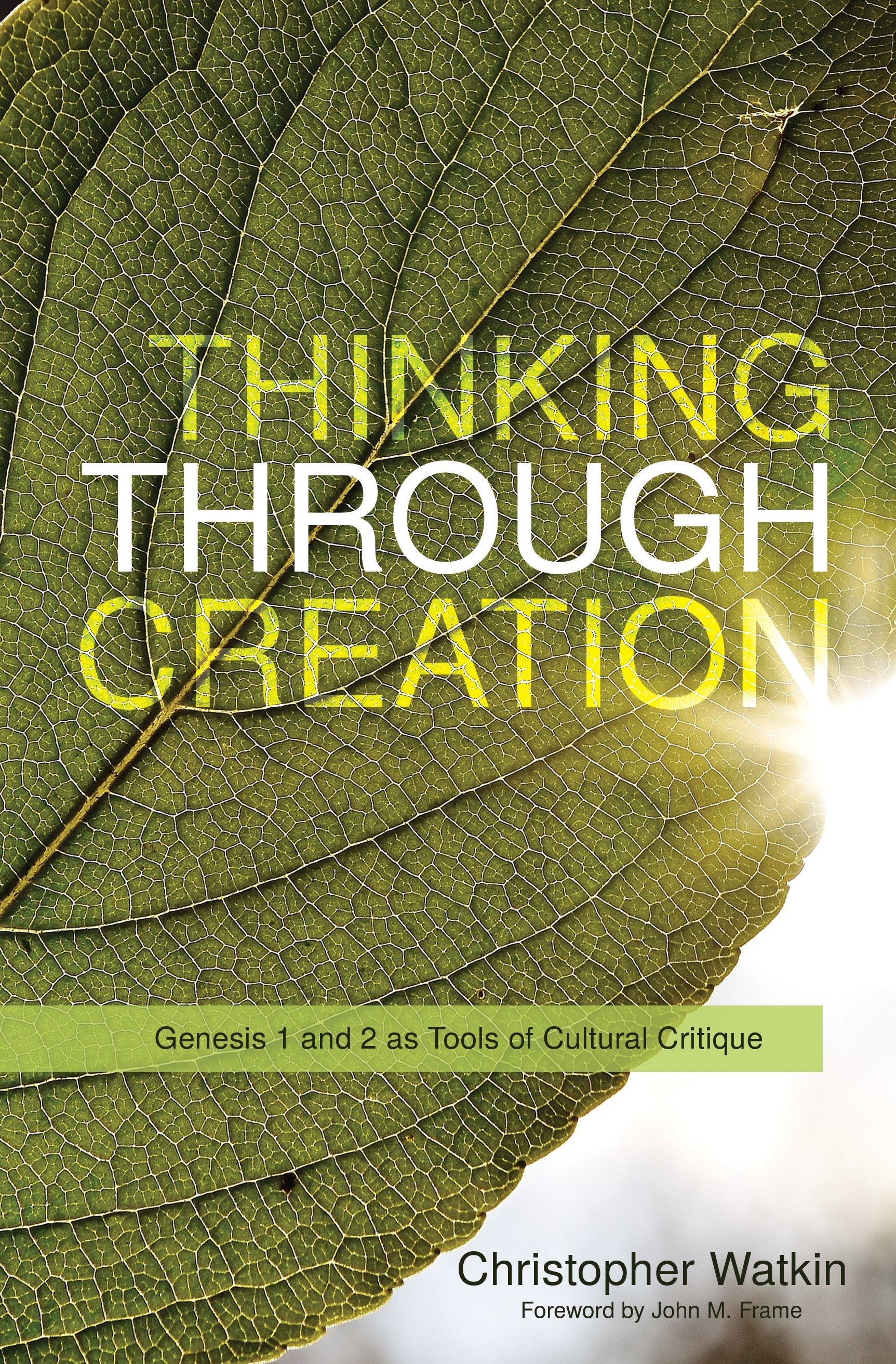 Thinking Through Creation: Genesis 1 and 2 As Tools of Cultural Critique