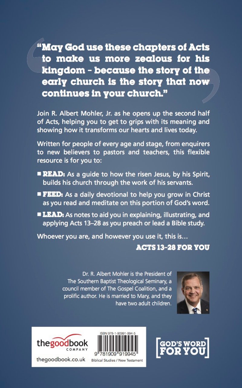 Acts 13-28 for You: Mapping the Explosive Multiplication of the Church (God's Word for You)