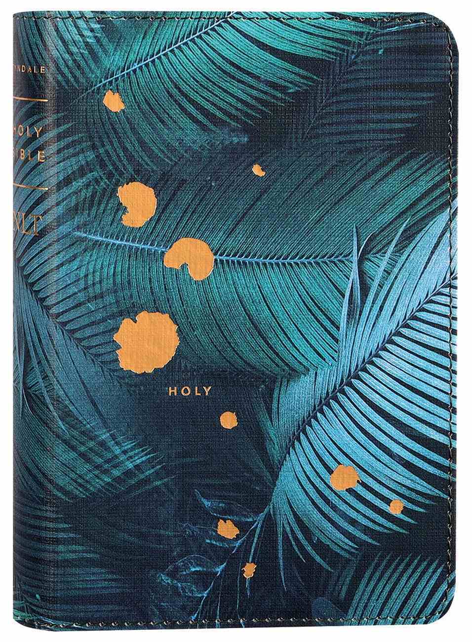 NLT Compact Bible Filament Enabled Edition Teal Palm (Red Letter Edition)