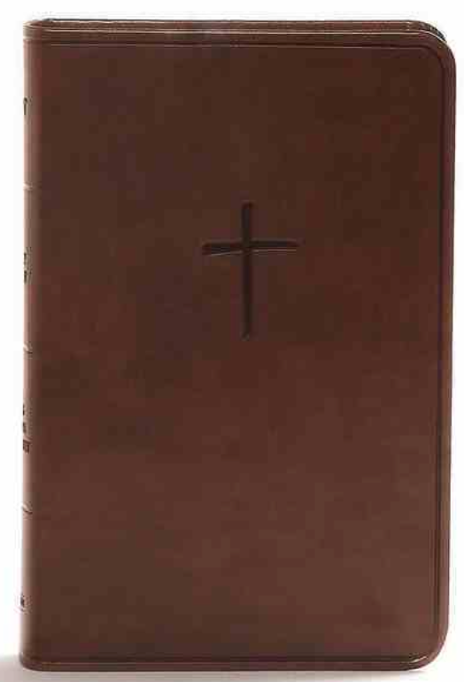 CSB Compact Bible, Brown LeatherTouch, Value Edition