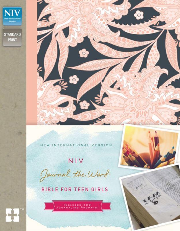 NIV Journal the Word Bible for Teen Girls, Hardcover, Pink Floral