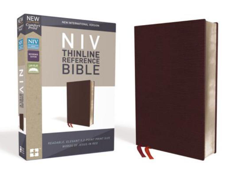 NIV Thinline Reference Bible Burgundy