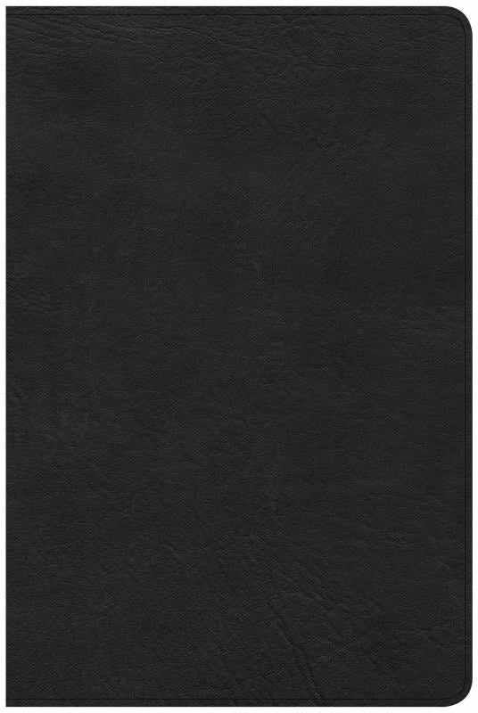 CSB Large Print Personal Size Reference Bible, Black LeatherTouch
