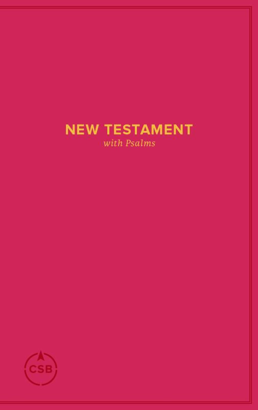 CSB Pocket New Testament with Psalms, Burgundy Trade Paper