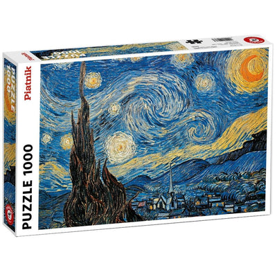 Piatnik: Van Gogh's Starry Night (1000pc) - 9001890540363 - Jedko Games - The Little Lost Bookshop