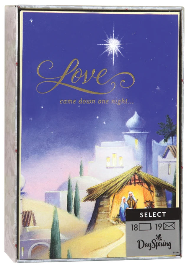 Christmas Boxed Cards: Love Came Down (John 3:16 Kjv)