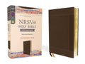 NRSVue, Holy Bible with Apocrypha, Personal Size, Leathersoft, Brown, Comfort Print cover image