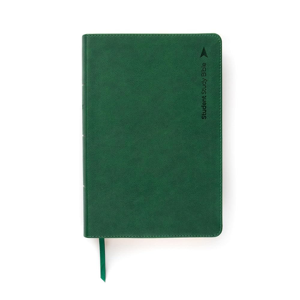 CSB Student Study Bible, Emerald Leathertouch, Red Letter, Presentation Page, Study Notes and Commentary, Articles, Character Profiles, Charts, Full-Color Maps, Easy-to-Read Bible Serif Type cover image