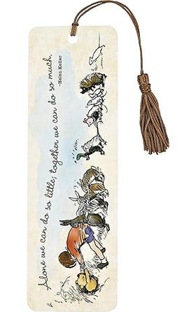 Bookmark: Winnie The Pooh plus Helen Keller