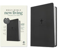 NLT Large Print Premium Value Thinline Bible, Filament Enabled (LeatherLike, Black Cross) cover image