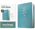Premium Gift Bible NLT, Filament Enabled (LeatherLike, Teal Cross, Red Letter) cover image