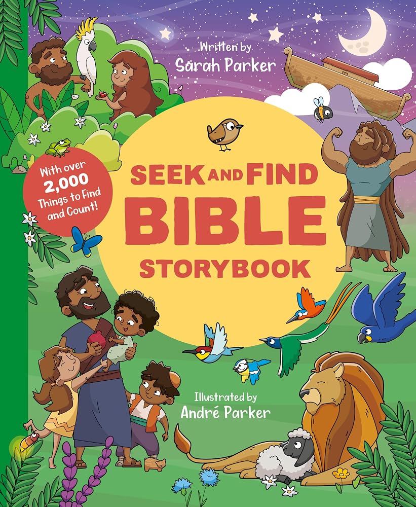 Seek and Find Bible Storybook: With Over 2,000 Things to Find and Count! (A Hidden-Object Activity Book from Old & New Testament Stories with 2,000+ Surprises to Search For) cover image