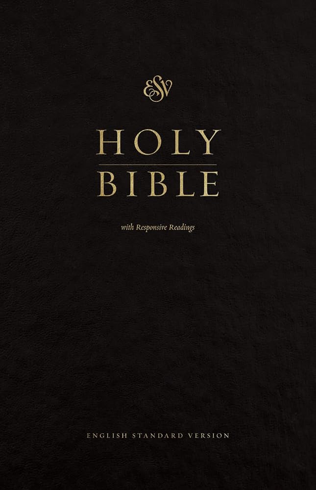ESV Pew Bible with Responsive Readings (Hardcover, Black): Holy Bible, English Standard Version cover image