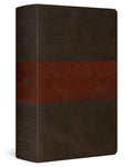 ESV Large Print Personal Size Bible, Red Letter (TruTone, Forest/Tan, Trail Design): Holy Bible, English Standard Version cover image