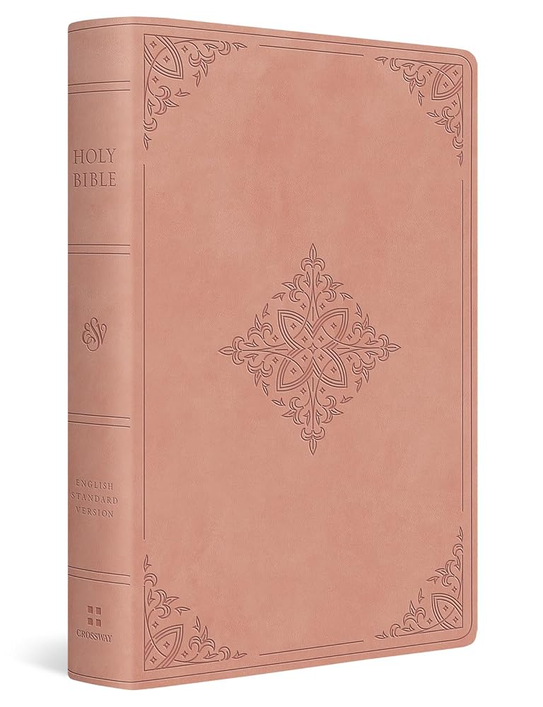 ESV Giant Print Value Thinline Bible (TruTone, Pink, Fleur-de-lis Design): Holy Bible, English Standard Version cover image