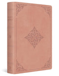 ESV Large Print Value Personal Size Bible (TruTone, Pink, Fleur-de-lis Design): Holy Bible, English Standard Version cover image