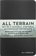 All Terrain Waterproof Notebooks (set of 3) (Dot Grid Pattern) - 9781441322852 - Peter Pauper Press - Peter Pauper Press - The Little Lost Bookshop