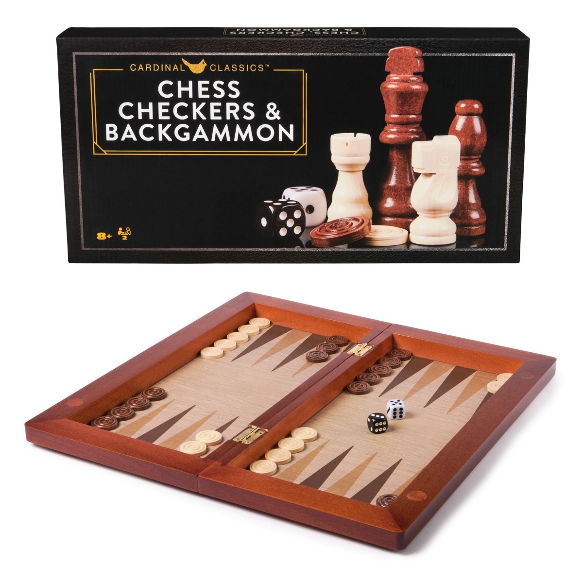 Cardinal Classics Chess Checkers & Backgammon Set - 681147057197 - The Little Lost Bookshop - The Little Lost Bookshop