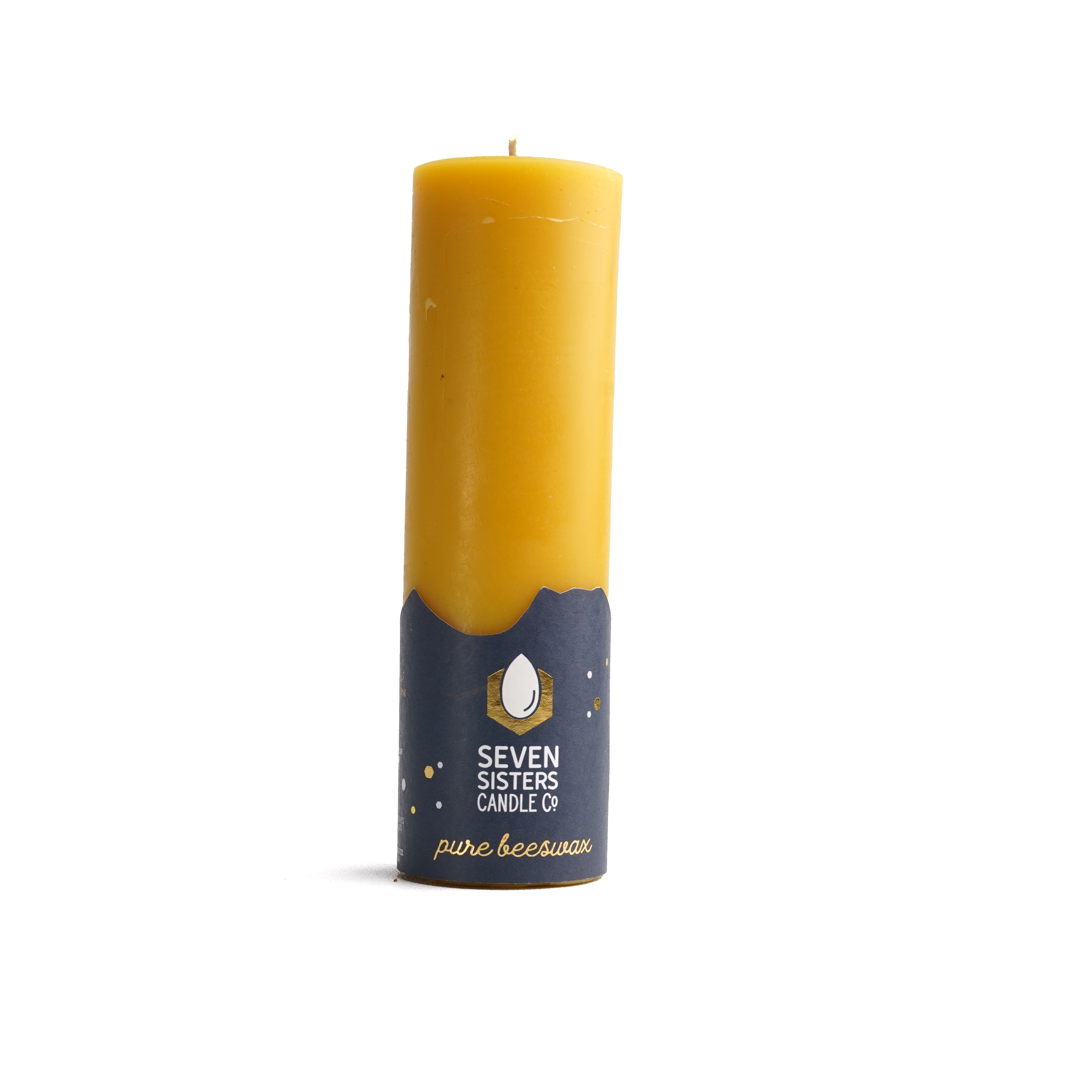 5cm Pure Beeswax Pillar Candle: 8.5cm