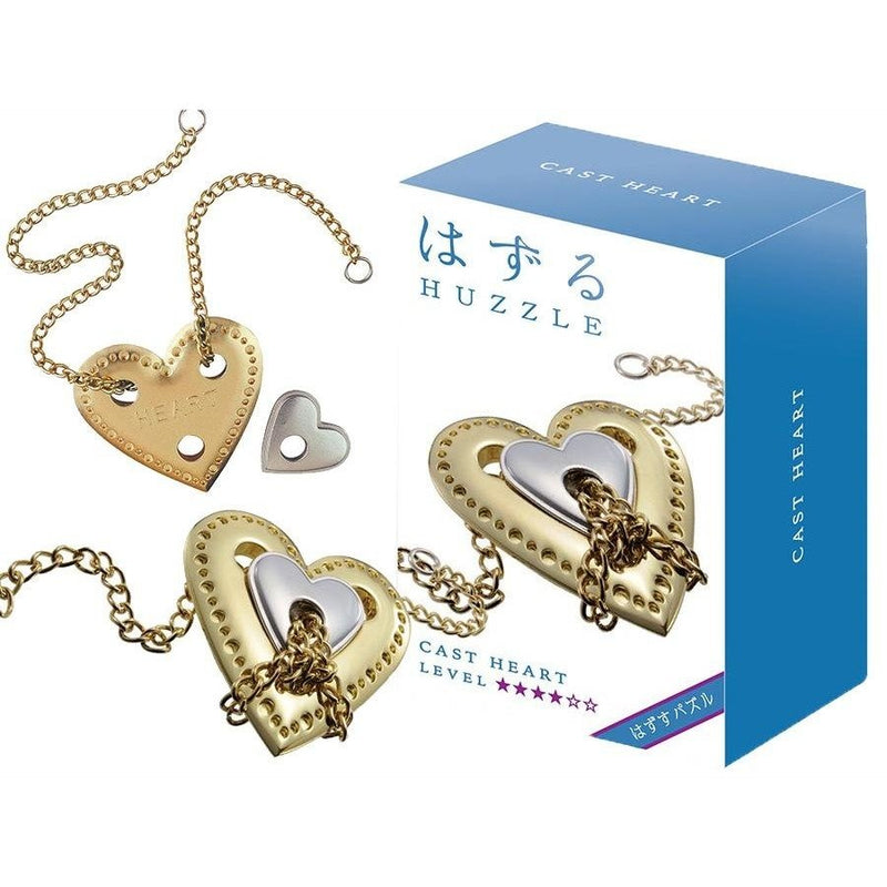 Hanayama Cast Puzzle: Level 4 Heart - 779090900131 - Hanayama - The Little Lost Bookshop