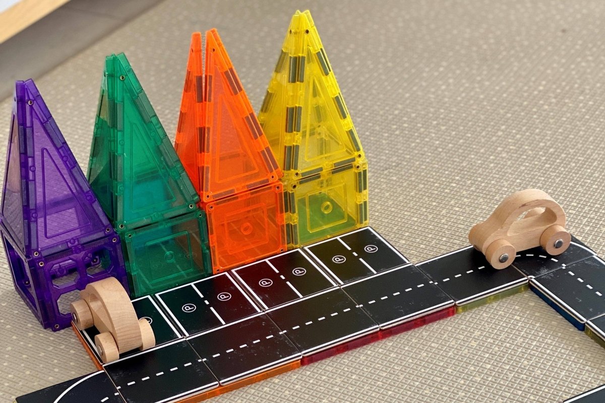 Learn & Grow Magnetic Tile Topper - Road Pack (40 Piece) - LAGT - TOPPER - ROAD - PACK - Learn and Grow Toys - The Little Lost Bookshop