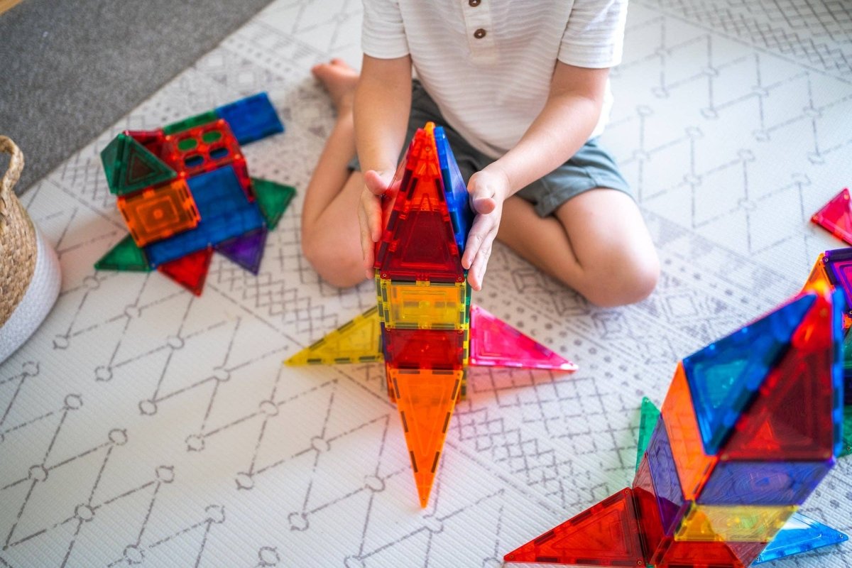 Learn & Grow Magnetic Tiles - 64 piece set - New Design - MT - 64PC - S - Learn and Grow Toys - The Little Lost Bookshop