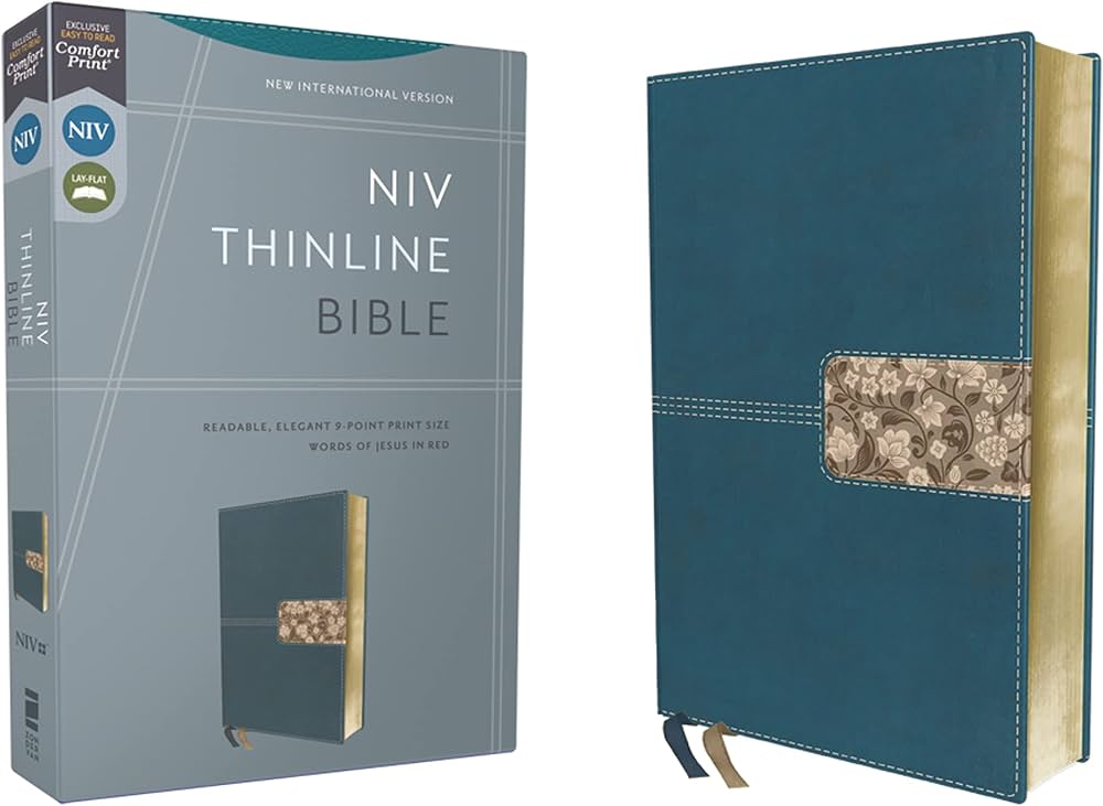 NIV Thinline Bible Red Letter Edition [Teal] - 9780310462088 - Zondervan - The Little Lost Bookshop