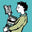 The Wandering Bookseller logo