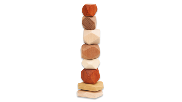 Discoveroo: Wooden Stacking Stones