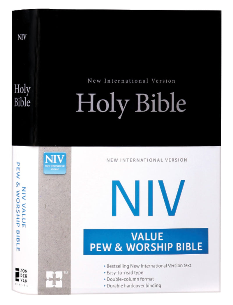 NIV, Value Pew And Worship Bible [Black]  - Black Letter