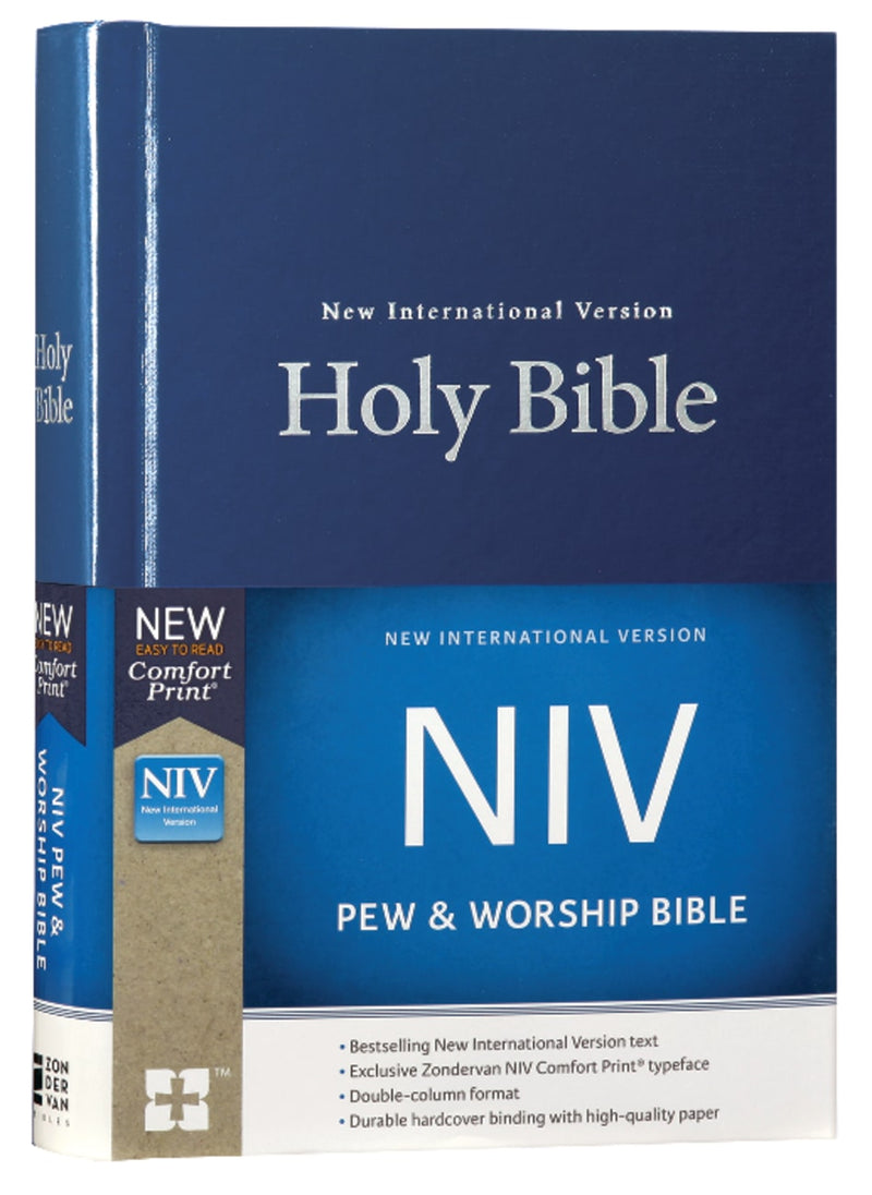 NIV, Pew And Worship Bible [Blue] - Black Letter