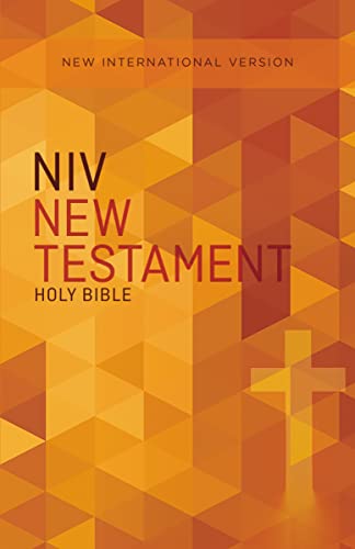 NIV New Testament Paperback Orange Cross