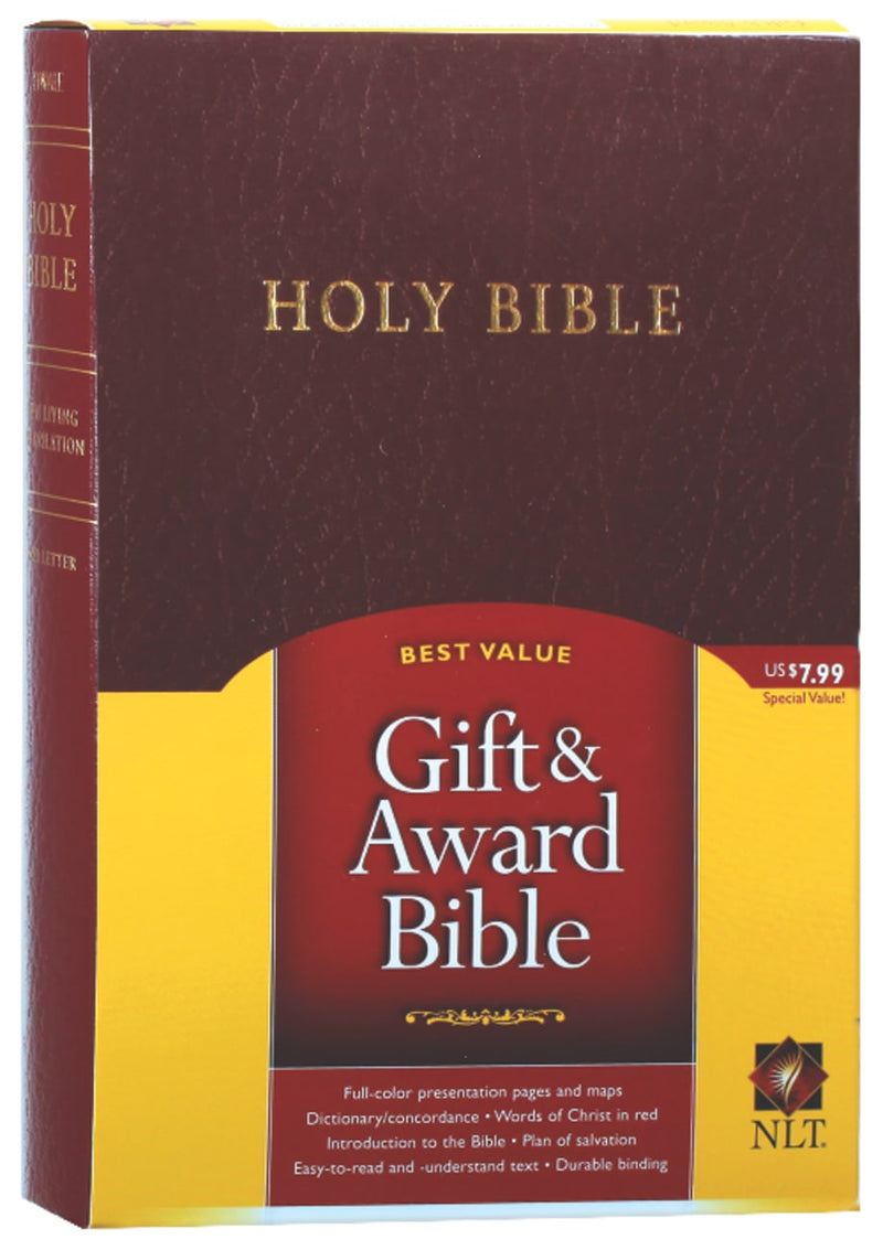 NLT Gift & Award Bible (Burgundy)