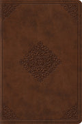ESV Study Bible, Personal Size (TruTone, Saddle, Ornament Design)