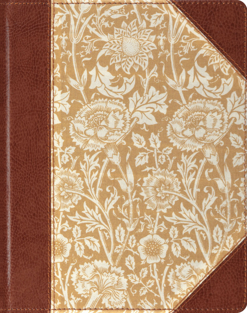 ESV Single Column Journaling Bible (Cloth Over Board, Antique Floral Design)
