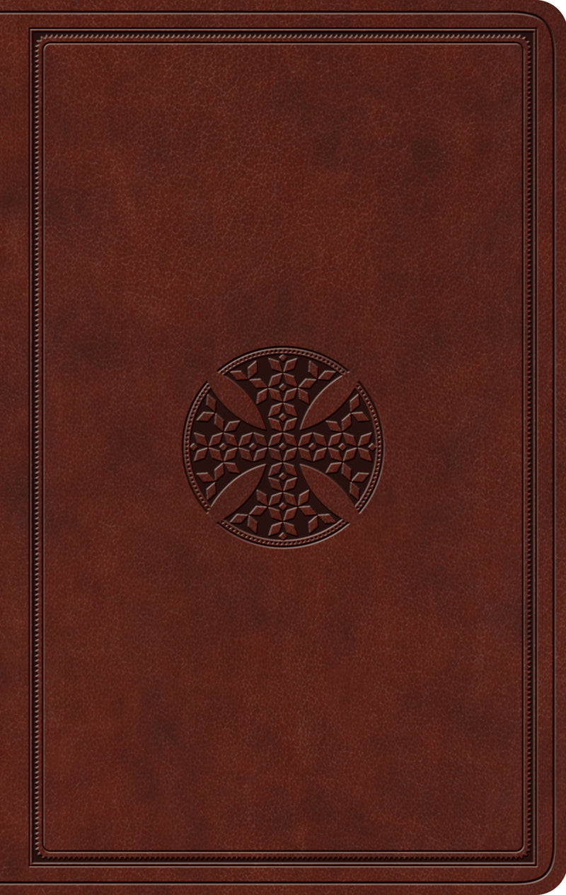 ESV Value Thinline Bible (TruTone, Brown, Mosaic Cross Design)