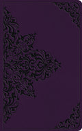 ESV Large Print Value Thinline Bible (TruTone, Lavender, Filigree Design)