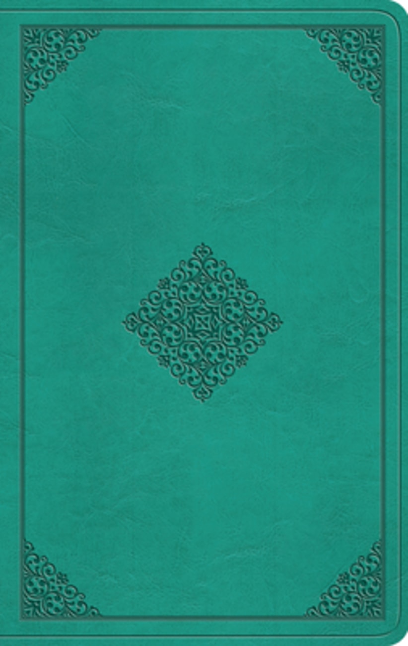 ESV Thinline Bible Teal Ornament Design