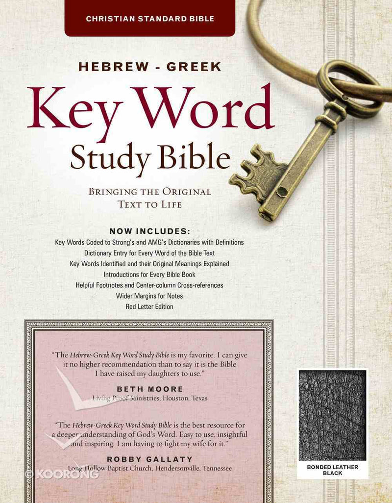 CSB Hebrew-Greek Key Word Study Bible (Bonded Leather)
