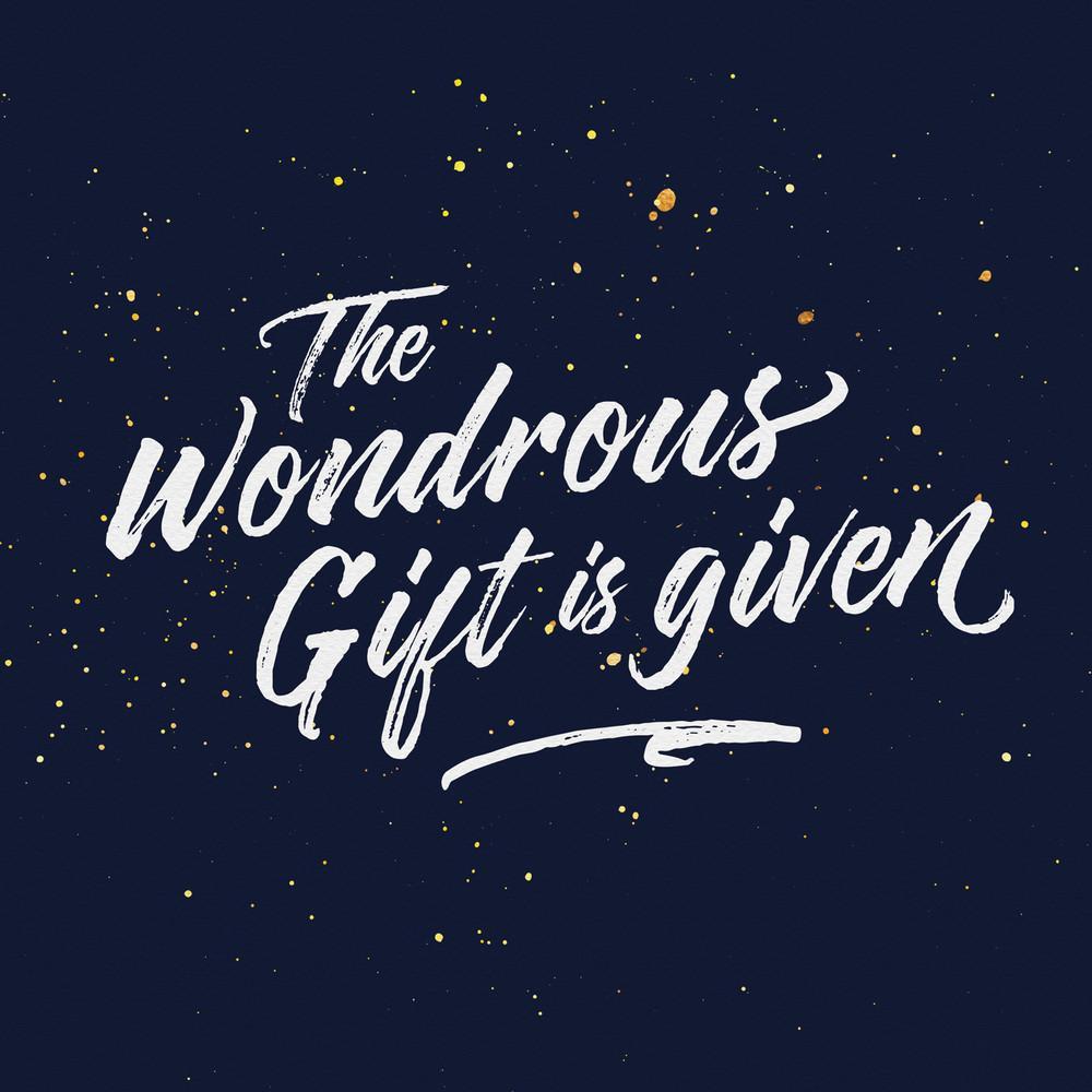 The Wondrous Gift is Given Christmas Cards (6given)