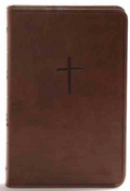 CSB Compact Bible, Brown LeatherTouch, Value Edition
