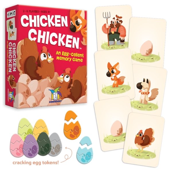 Chicken Chicken Eggcellent Game - 759751002596 - Game - Gamewright - The Little Lost Bookshop